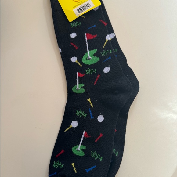 Fuzzy socks. Men’s socks. Golf. Size 10-13 - Picture 4 of 5